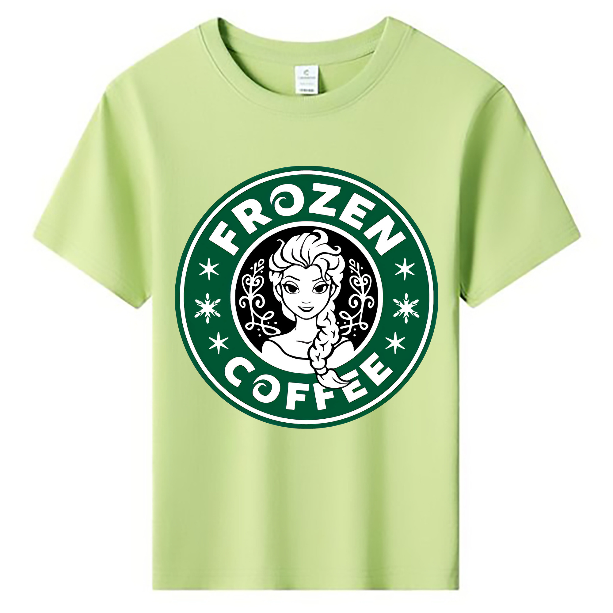 （画像用） アナと雪の女王 アンナ エルサ Frozen Anna Elsa 綿100％キッズTシャツ（フロントプリント）